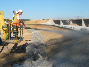 Béton projeté